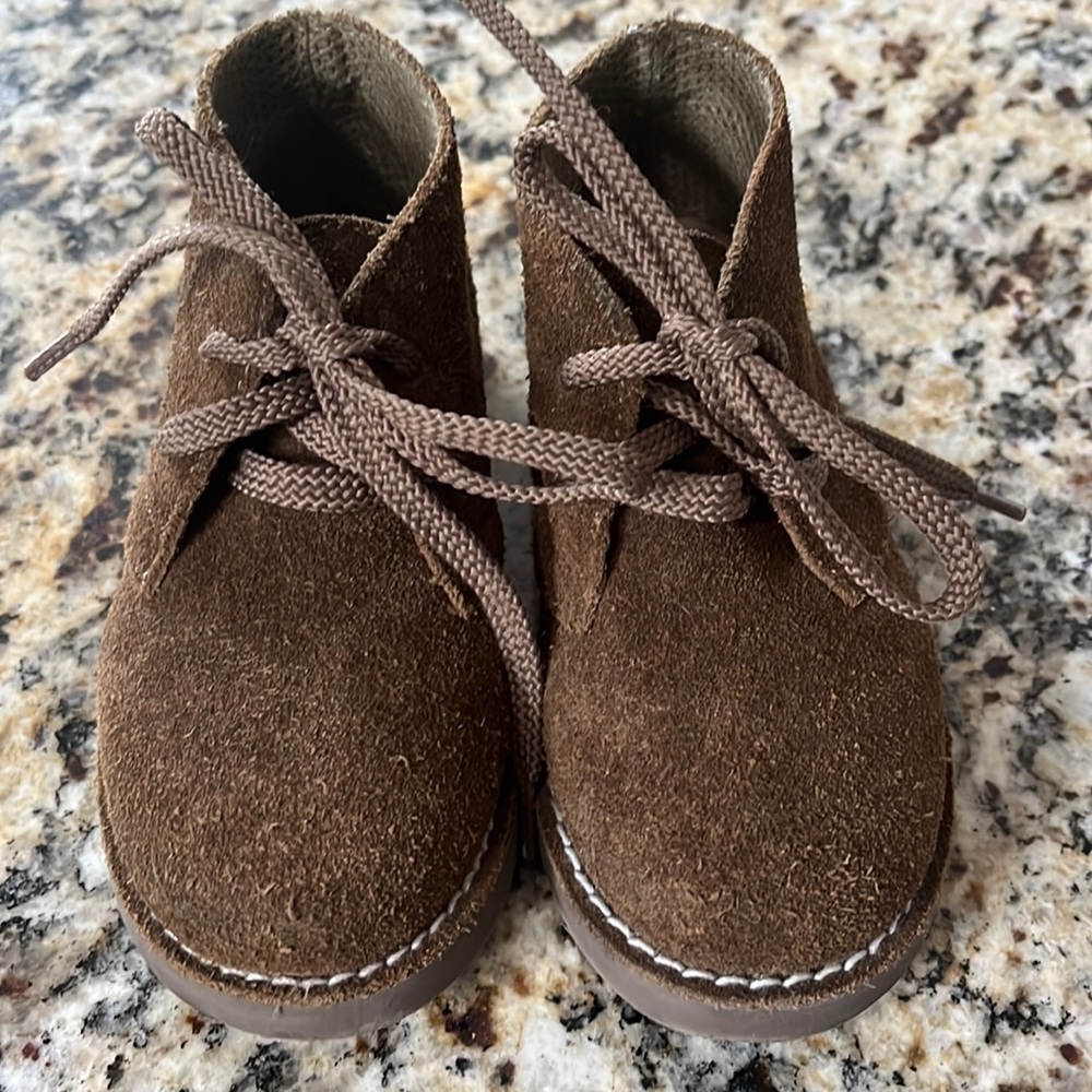 Boys Crew Cuts suede dress boots